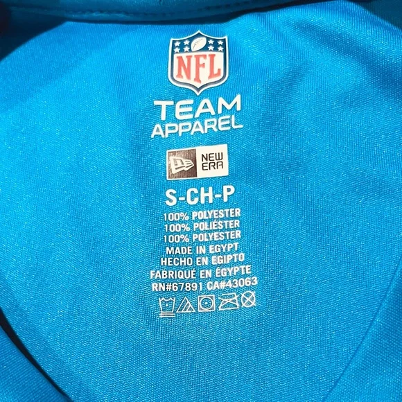 NFL New Era Team Apparel light Blue, yellow & white short sleeve t-shirt. SIZE S - Picture 5 of 10